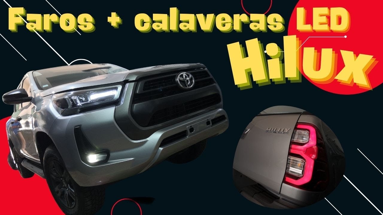 Accesorios para #toyota #hilux / Faros y calaveras LED.