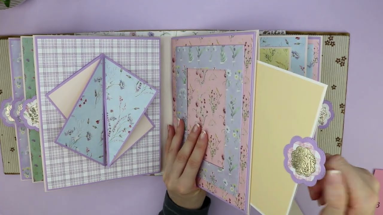 Full Album Tour 🌸 Plush Flower Scrapbook | Layered Pages & Cute Details