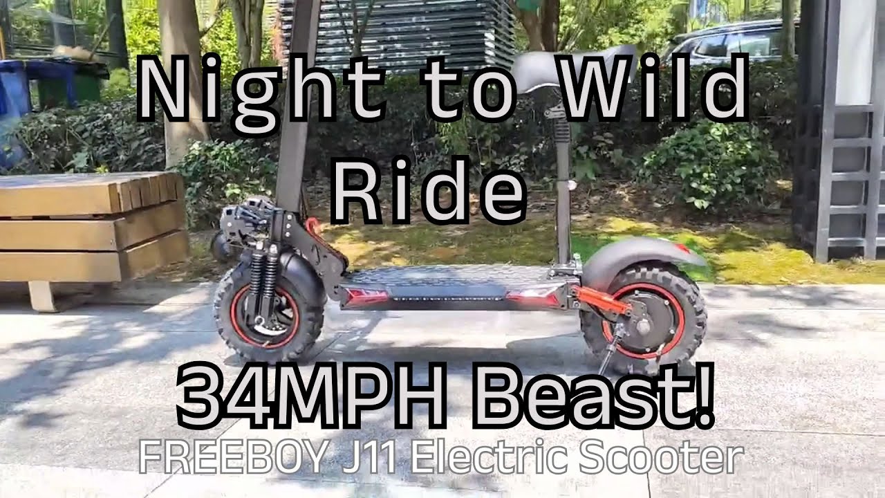 This E-Scooter Shines at Night! | FREEBOY J11 Day & Night Ride Test #electricscooter