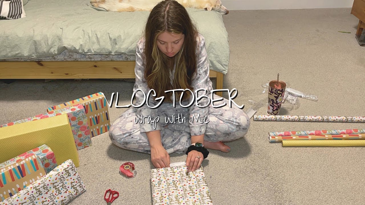 Watch Me Wrap Birthday Gifts! | Wrap With Me | Vlogtober 2021