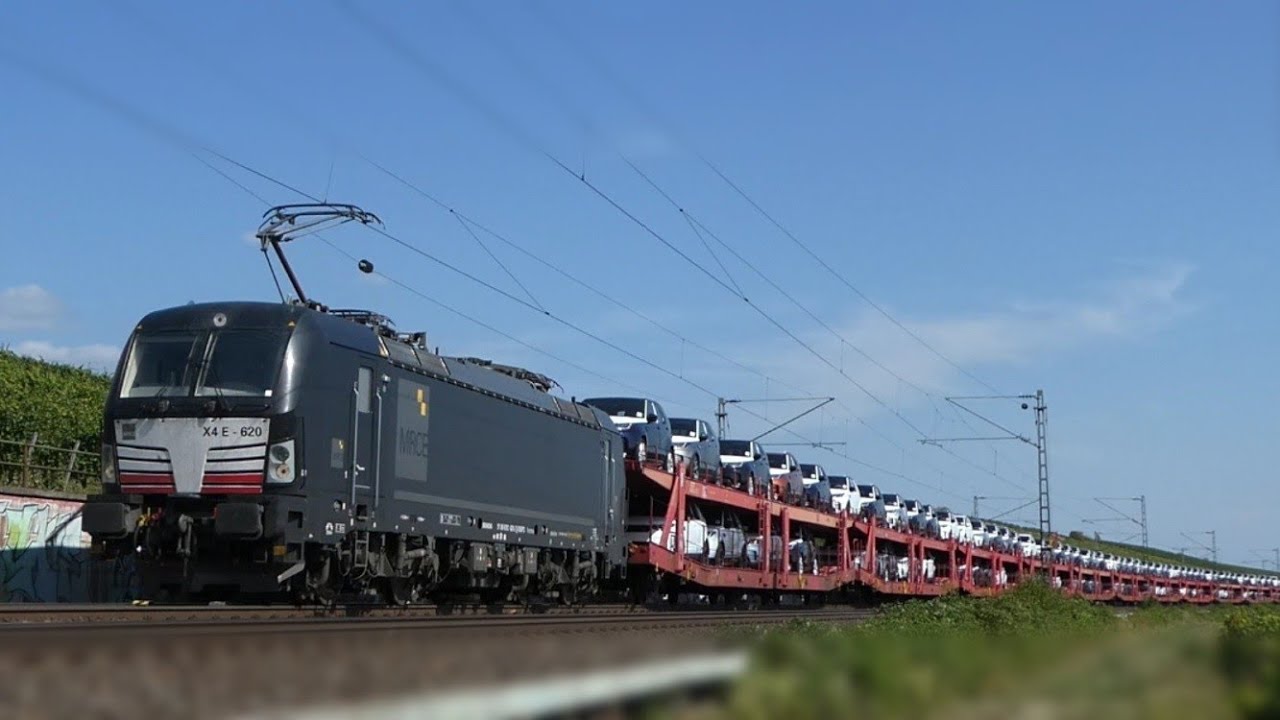 Güterzüge in Hattenheim: MRCE Vectron, DB 152, 482 und mehr!