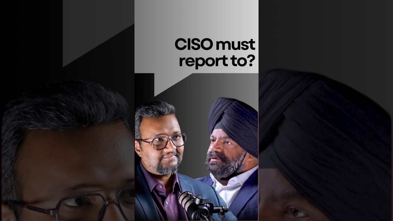 CISO Must Report to Whom?  | Jaspreet Singh, CRO - Grant Thornton #aisecurity