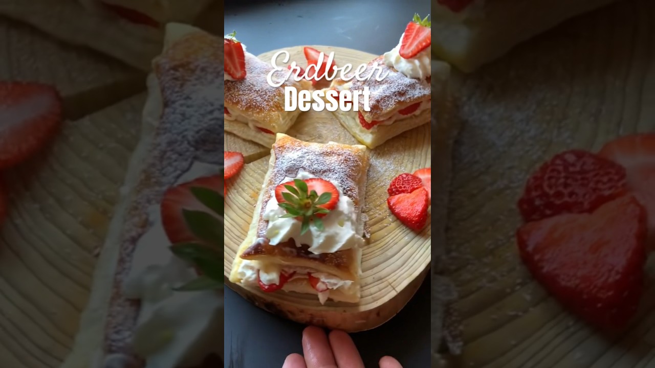 Erdbeer Dessert 🧁 #dessert #waskocheichheute #erdbeer  #viral #f&uuml;rdich