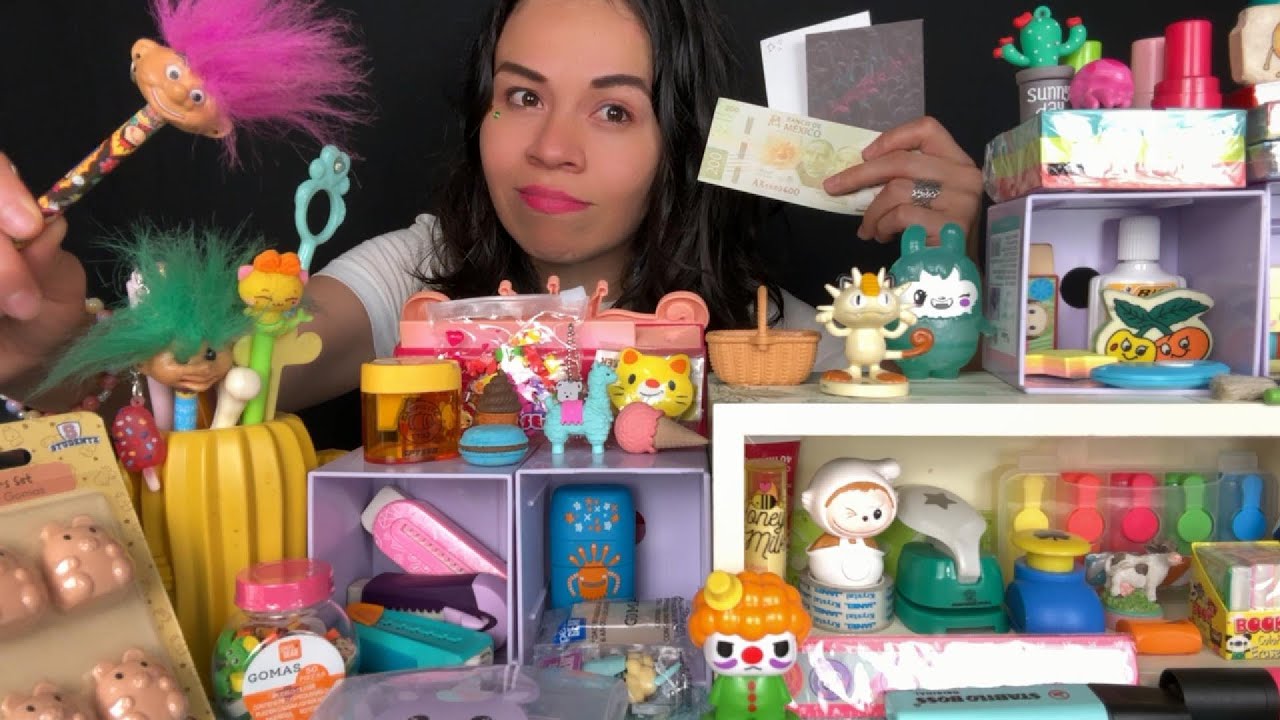 Papelería ASMR venta de útiles escolares *Regreso a clases 📐📚🖍️🍎