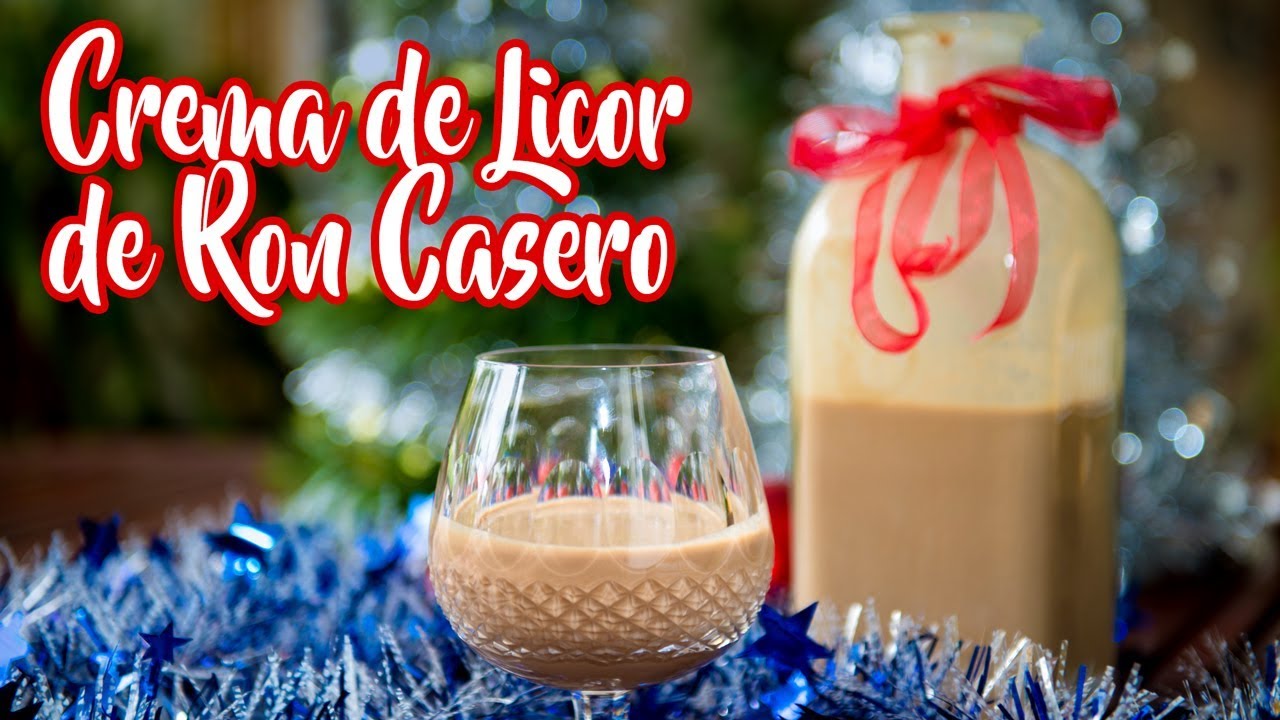Crema de Licor de Ron Casero Riquisimo, Facil, Rapido y Economico