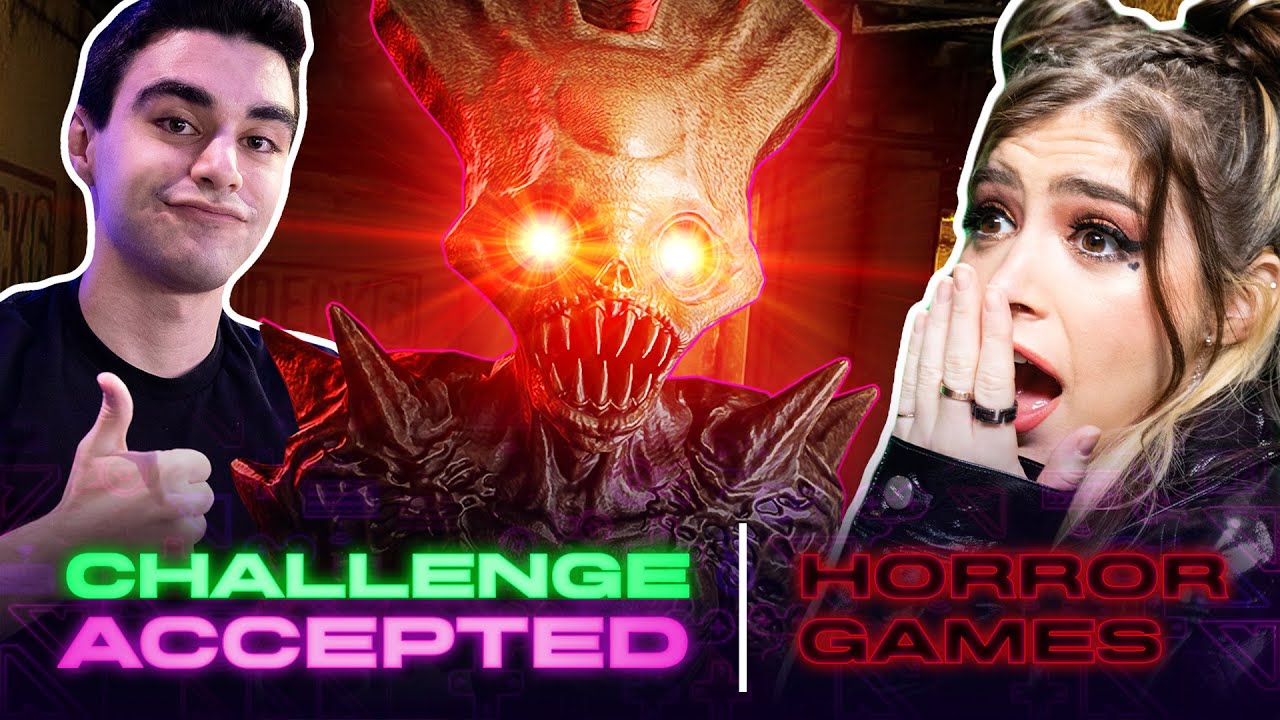 TRY NOT TO SCREAM | Horror Game Challenge ft. Omar Sebali