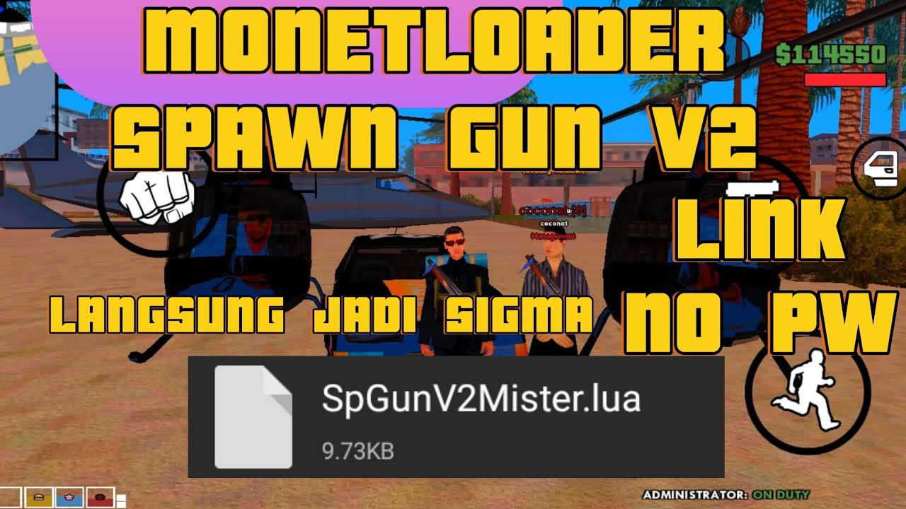 SHATE MONETLOADER SPAWN GUN V2 AUTO JADI SIGMA | LINK NO PW