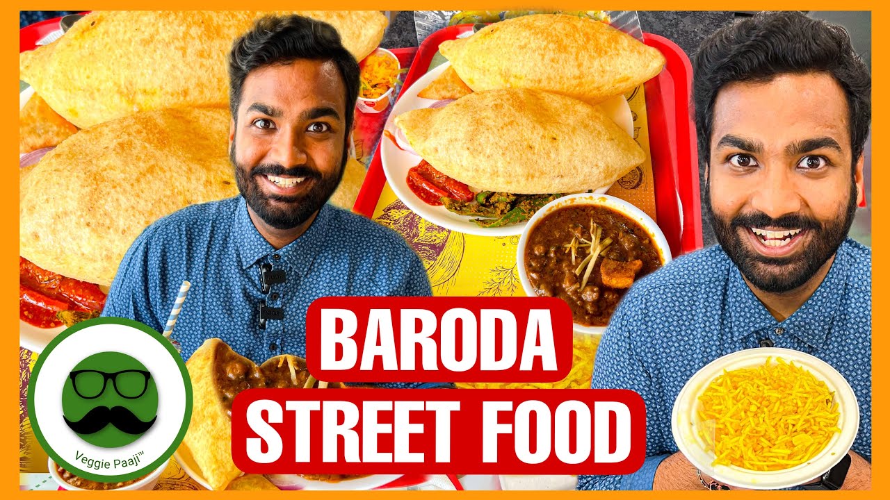 Baroda Food Tour Episode 10 | Jagdish Lelo Chivdo, Delhi Chole Bhature & More | Veggie Paaji