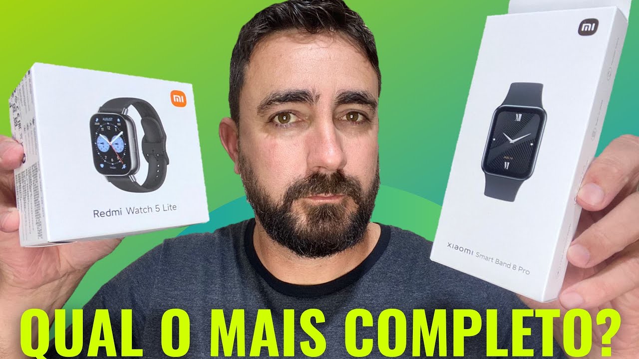 MI BAND 8 PRO Vs REDMI WATCH 5 LITE, SMARTWATCHS INCRÍVEIS COM GPS, ALEXA, MONITORAMENTO DE SAÚDE E+