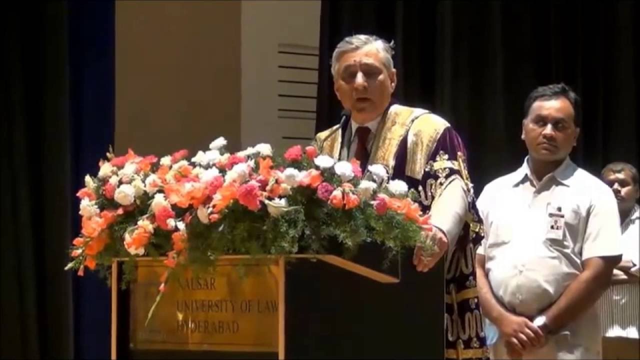 Nalsar University of Law | CJI , Justice T.S Thakur | Inspirational Speech for Law Students