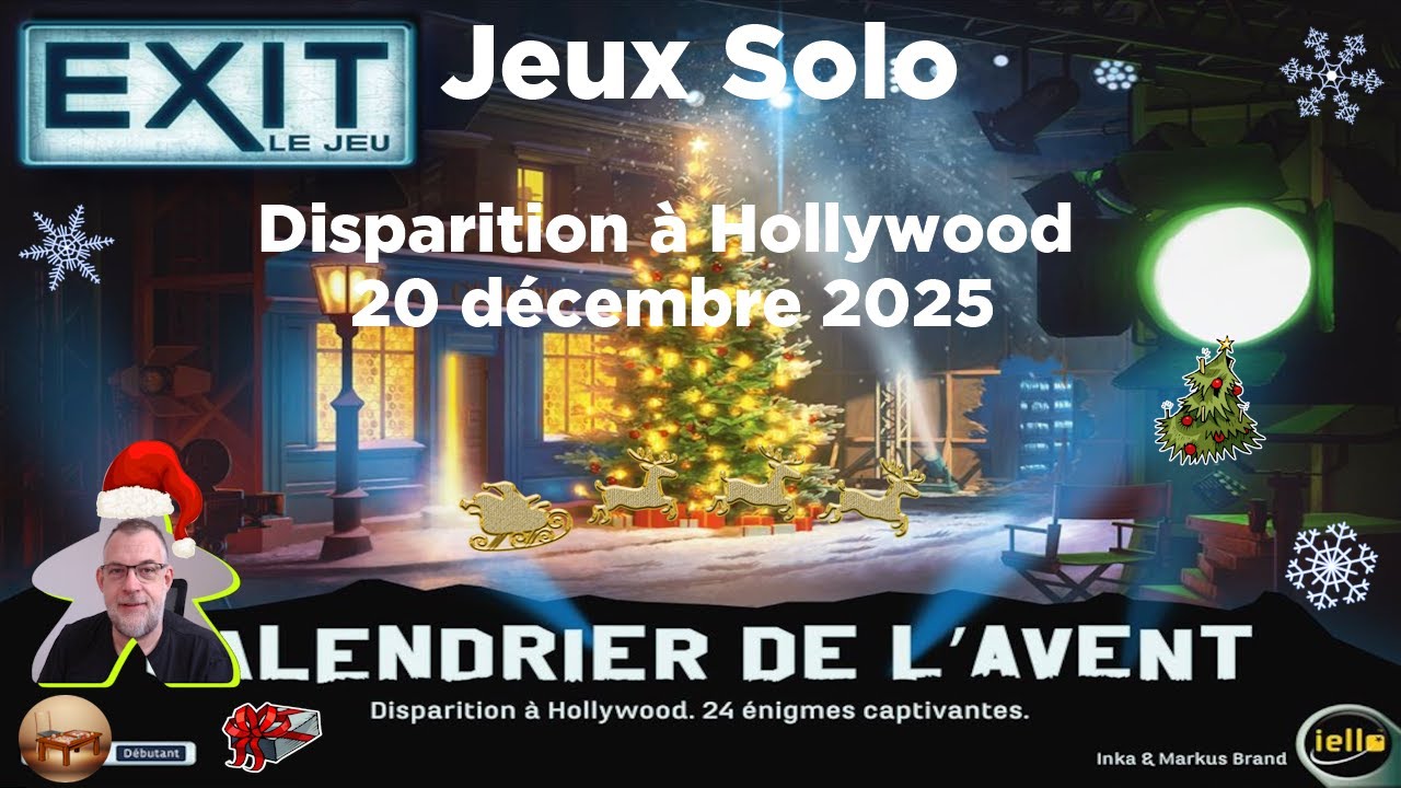 Calendrier de l'Avent Exit - 20 décembre 2025 | Iello | jeu de société | /!\ Spoils