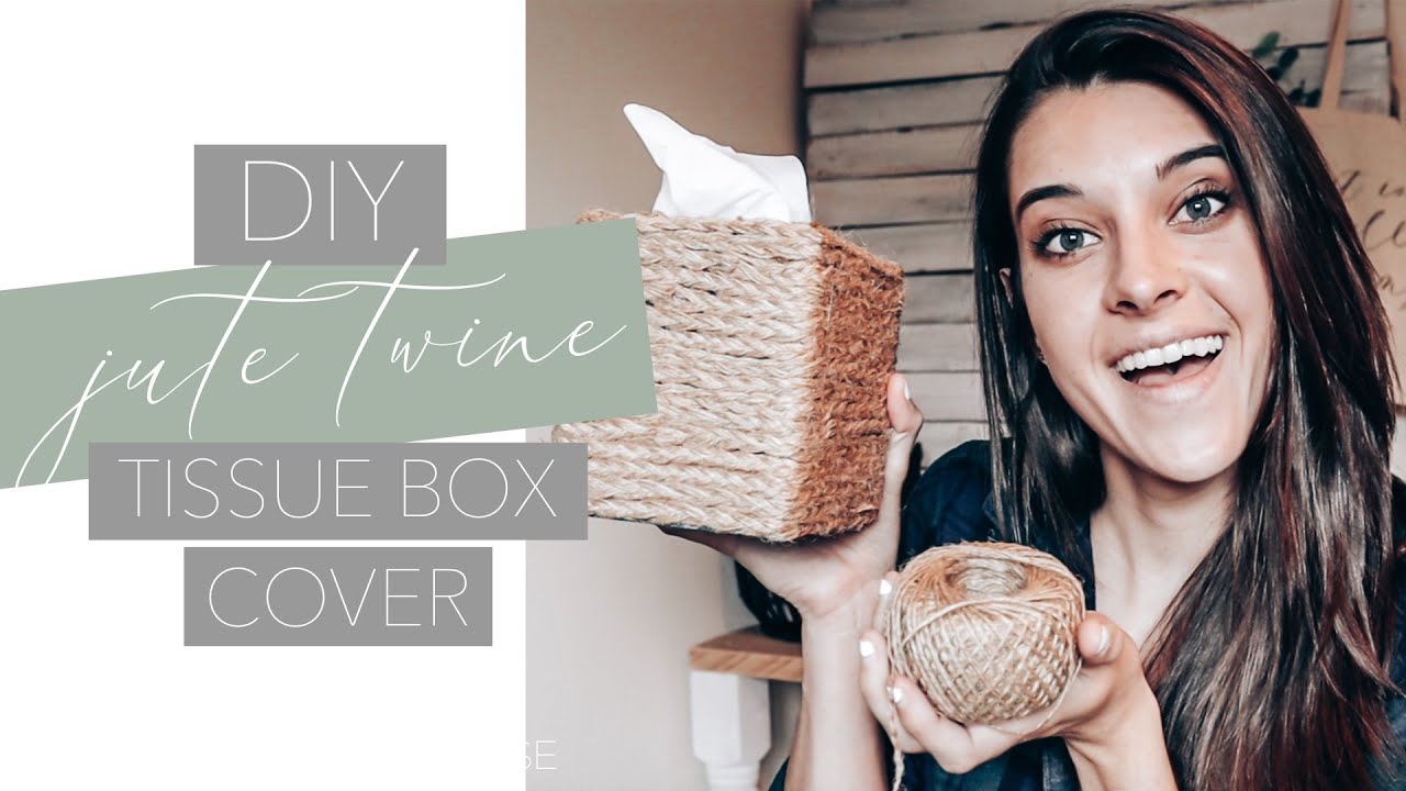 DIY Jute Twine Tissue Box Cover