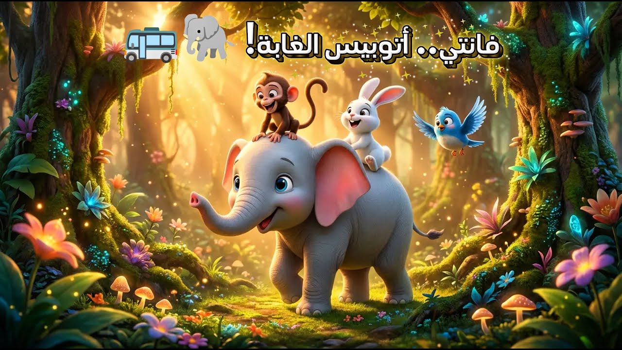 الفيل فانتي بطل الغابة | كيف أصبح الفيل الضخم أتوبيس الغابة؟ 🐘🚌 (قصص أطفال مضحكة)