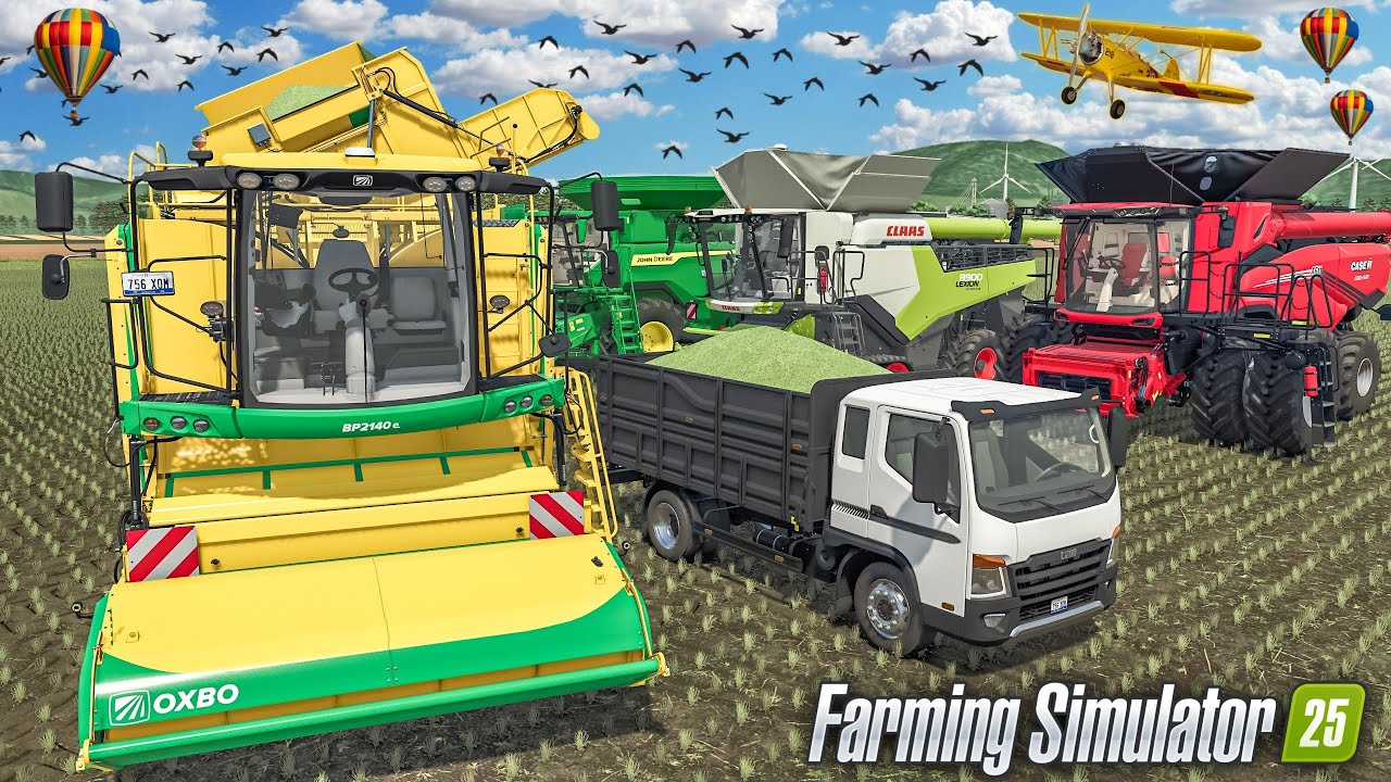 Сбор и транспортировка зеленой фасоли на грузовике в FS25 - Farming Simulator 25 |