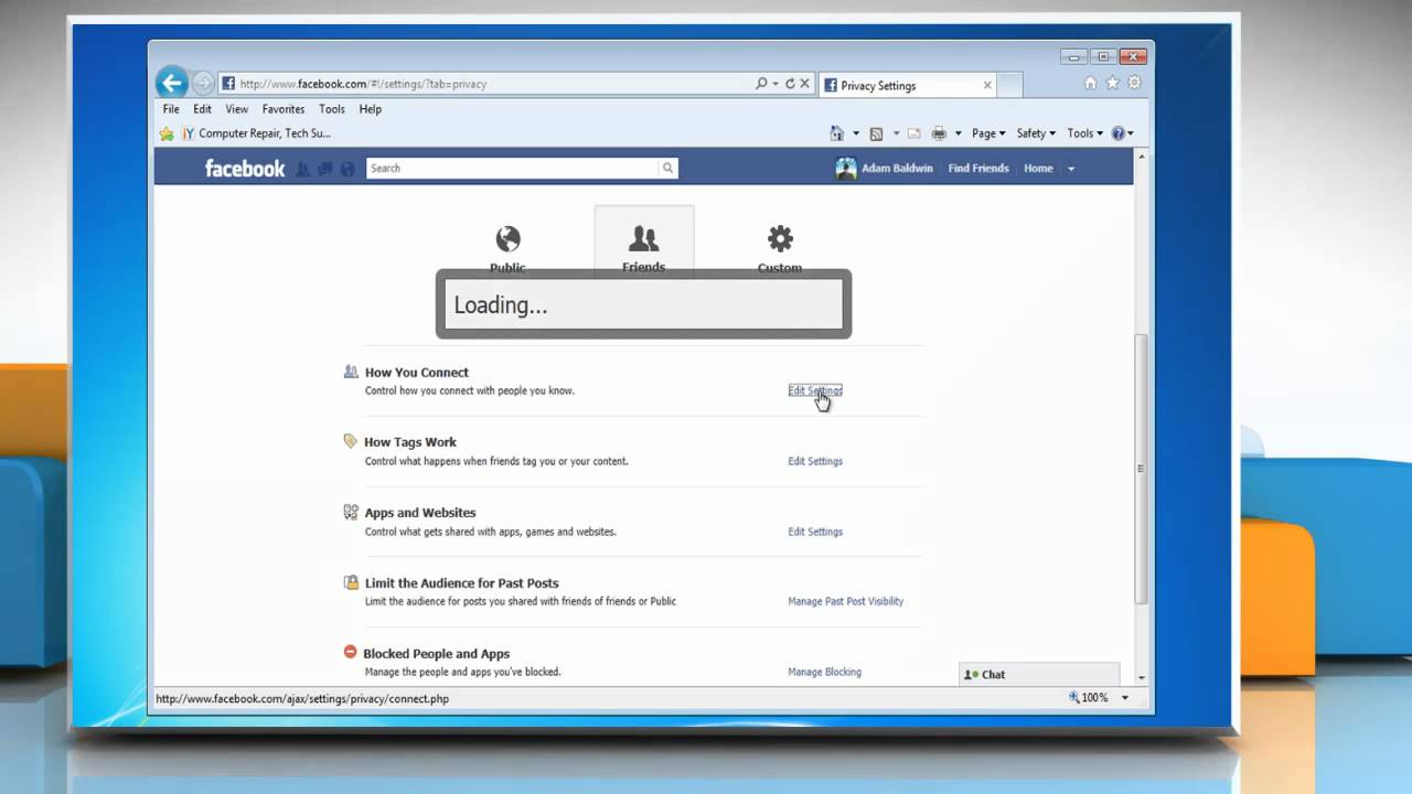 Facebook&reg;: How to Change privacy settings