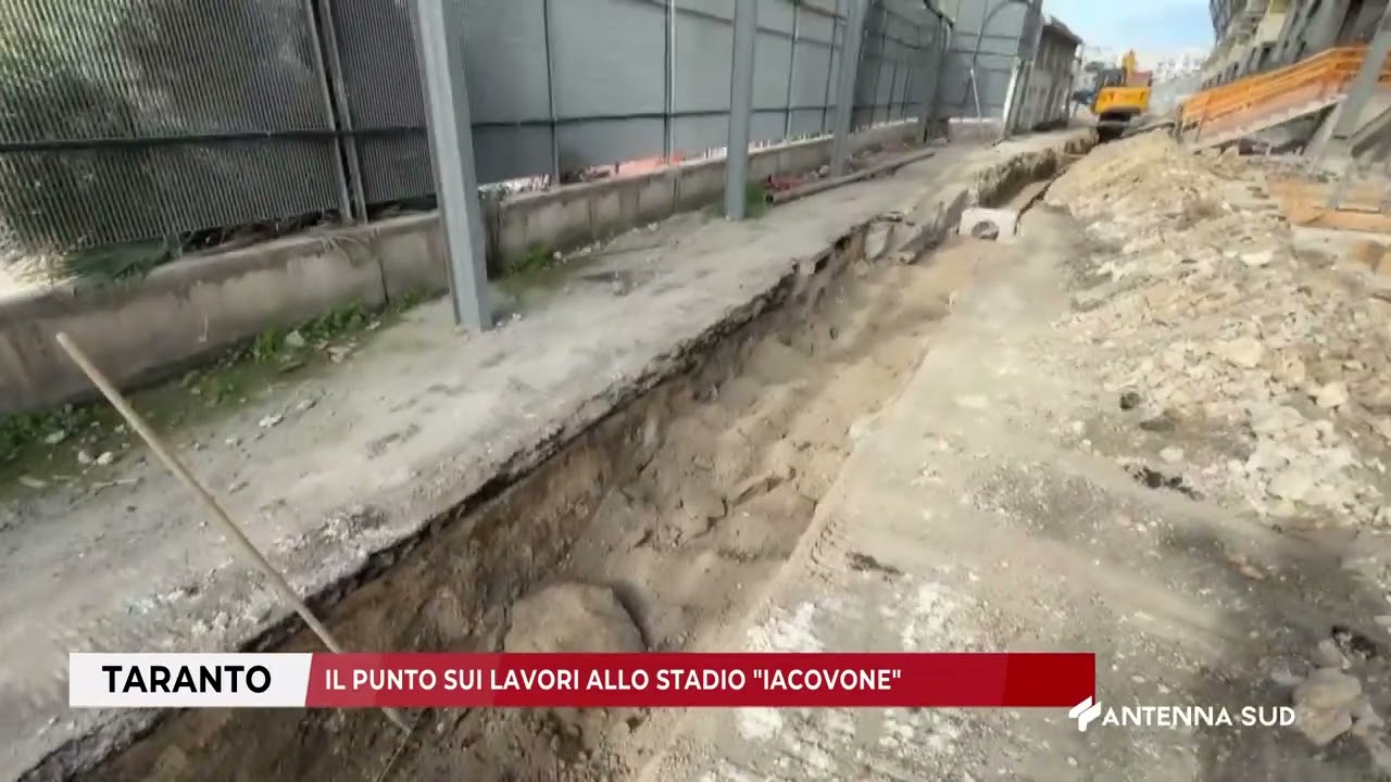26 NOVEMBRE 2025   TARANTO   IL PUNTO SUI LAVORI DELLO STADIO IACOVONE