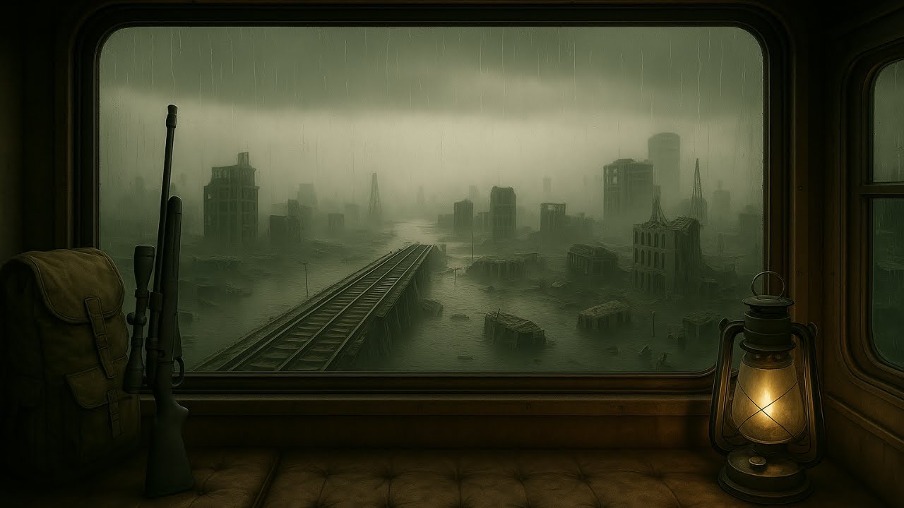 You are alone in a desolate, abandoned post-apocalyptic world | Dystopian Atmospheric Dark Ambient