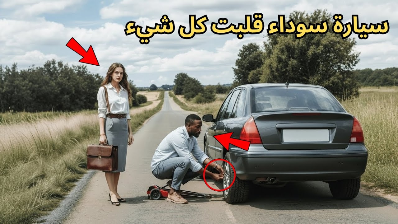 🚗 رجل ساعد امرأة يائسة على الطريق… في اليوم التالي توقفت سيارة سوداء فاخرة أمام منزله | قصة مؤثرة