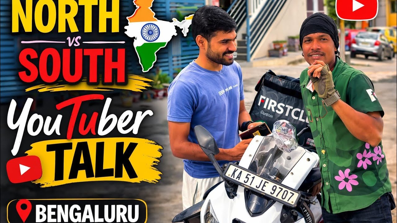 Meeting a North Indian YouTuber in Bengaluru| First Conversation #bengluru vlog  #YouTuberMeet 