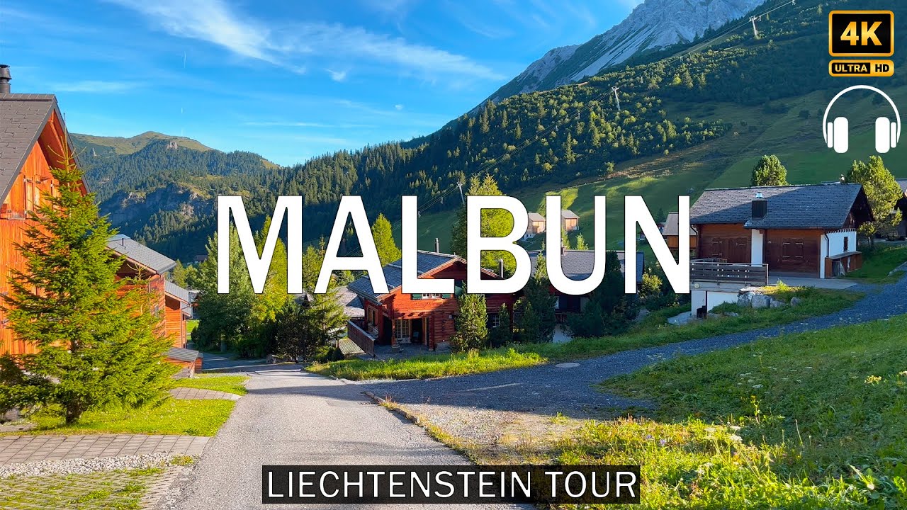 Magical Malbun in the Morning! 🇱🇮 Sunrise 4K Walking Tour Around Liechtenstein