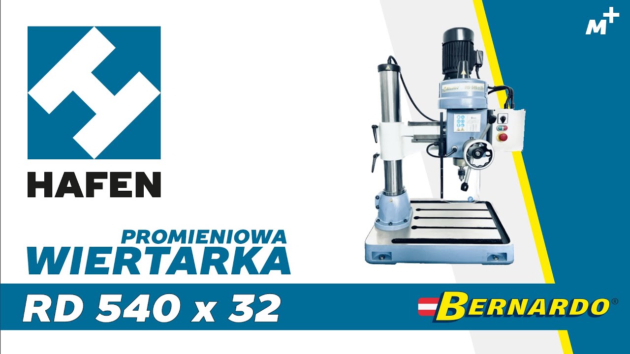 RD 540 x 32 - BERNARDO // Wiertarka promieniowa - wiercenie do 32 mm