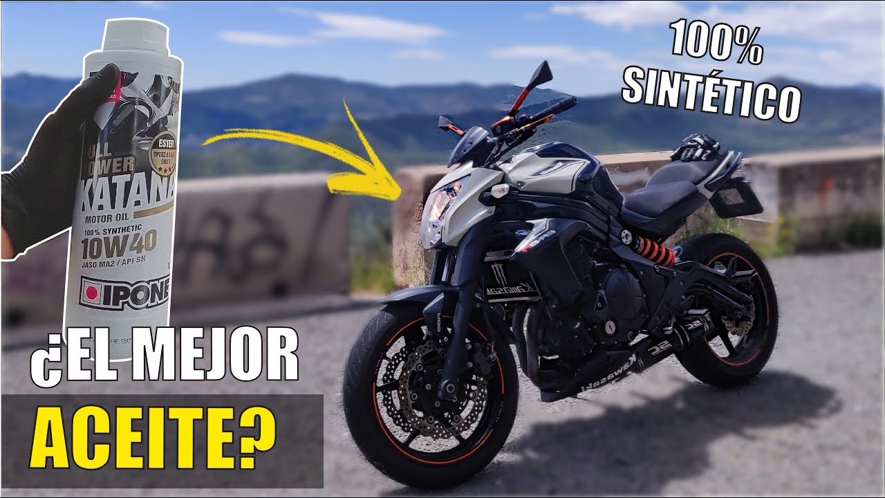 Aceite IPONE KATANA ¿ES realmente BUENO? | Le CAMBIO Aceite y Filtro a KAWASAKI ER6N