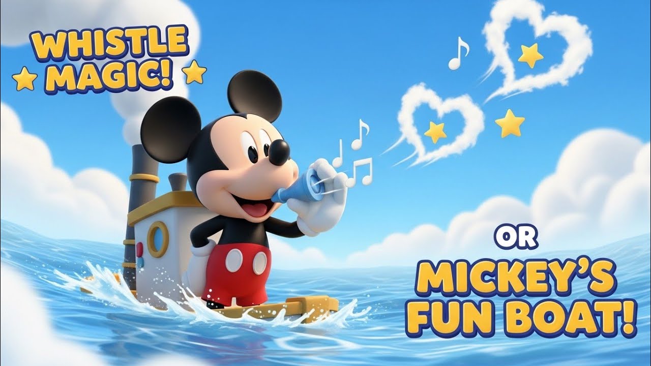 Mickey’s Whistle Made the Boat Dance! 🎵🚢/Rabbit kids tv 