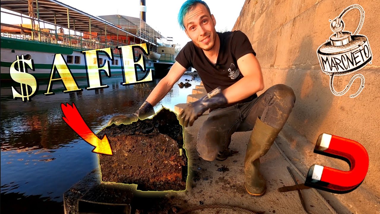 TRESOR 💰 beim MAGNETFISCHEN / Schatzsuche mit RIESENMAGNETEN 🧲 Magnetar BARBARIAN MARCNETO räumt auf