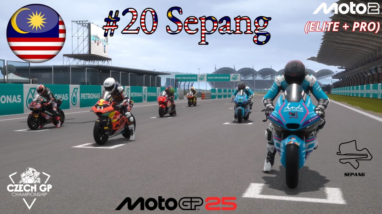 #20 MalaysianGP, Sepang, Czech GP Championship z.s. - závod skupiny ELITE a PRO, MotoGP 25, PS5/PS4