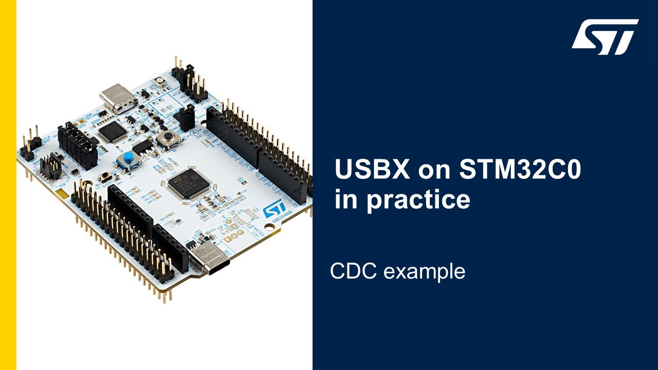 USBX on STM32C0 in practice - 4 USBX CDC