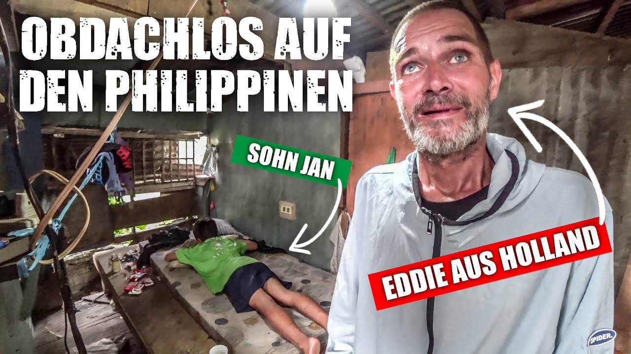 Obdachlos auf den Philippinen - Niederländer wohnt in den Slums bei katastrophalen Bedingungen