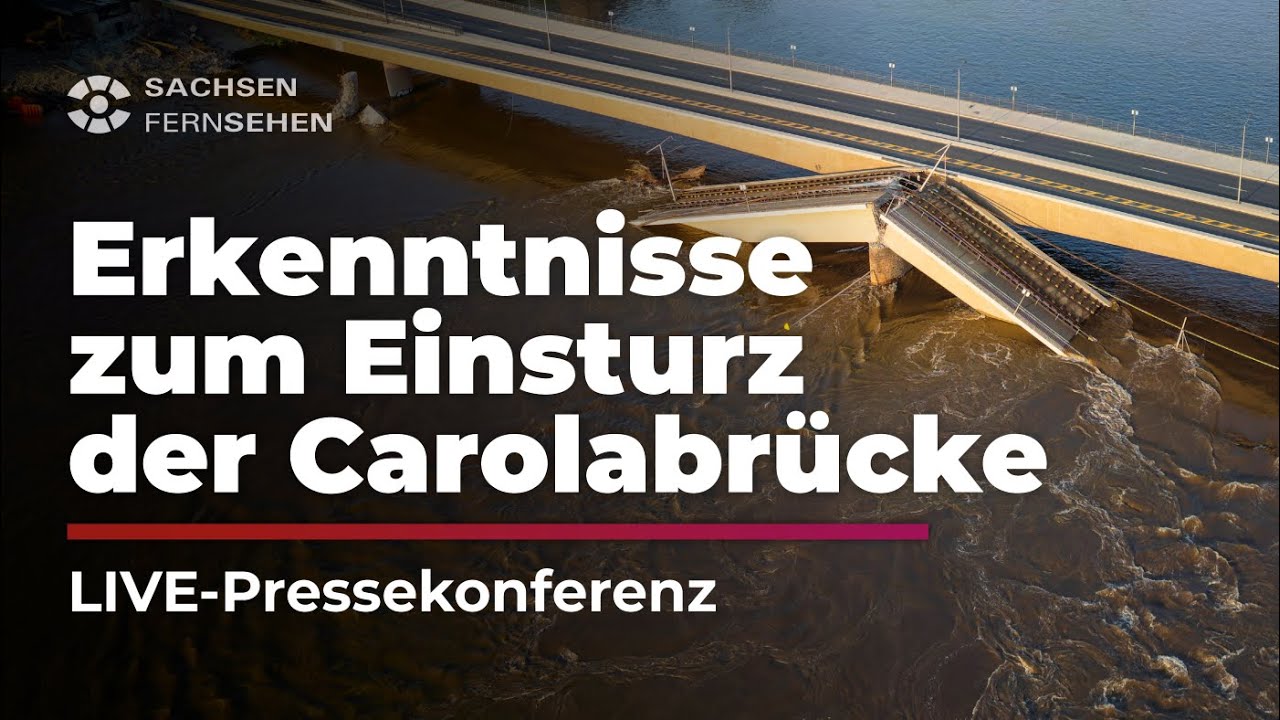 NEUE ERKENNTNISSE zum Einsturz der Carolabrücke! Die Pressekonferenz I Sachsen Fernsehen