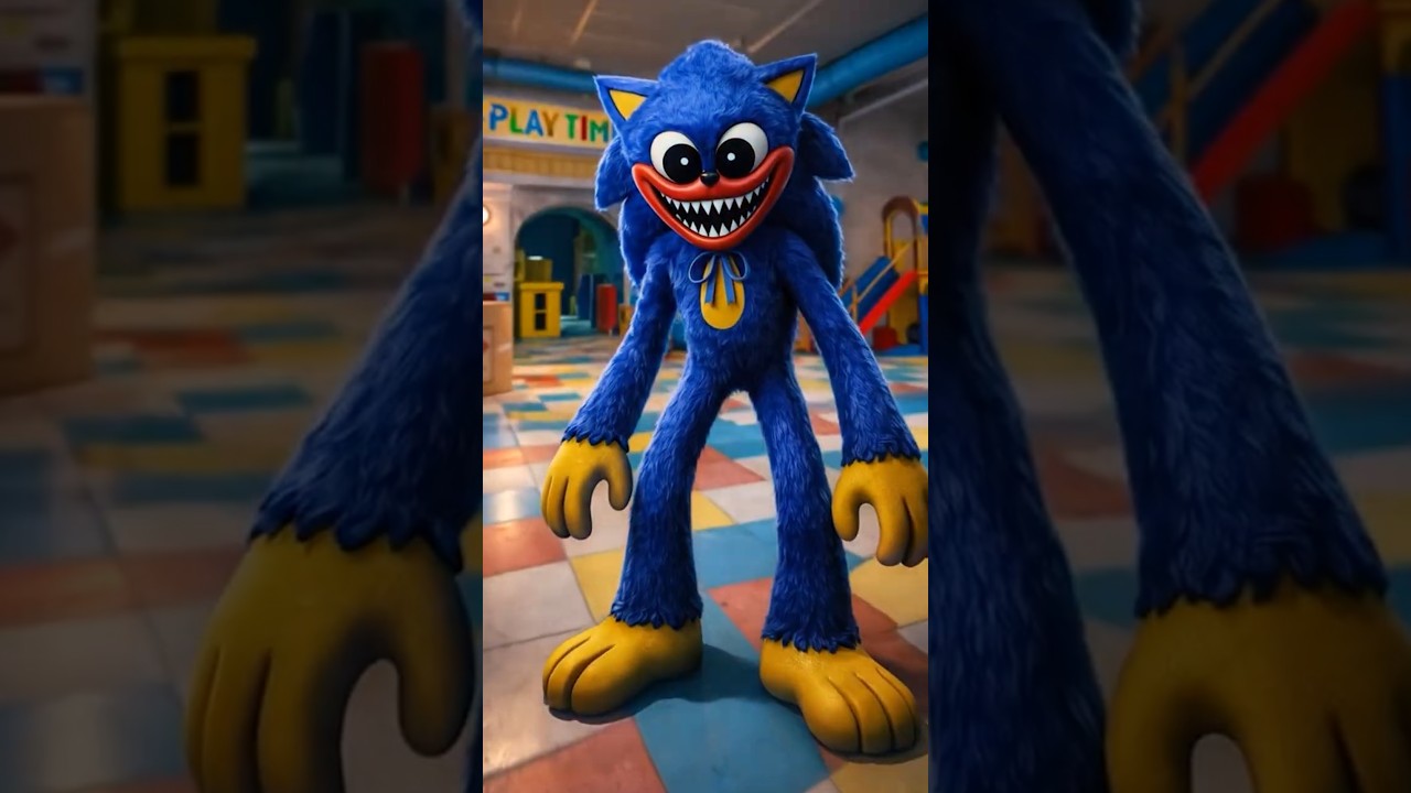 SONIC ENTRA en POPPY PLAYTIME y PASA ESTO... #sonic #کمدیا