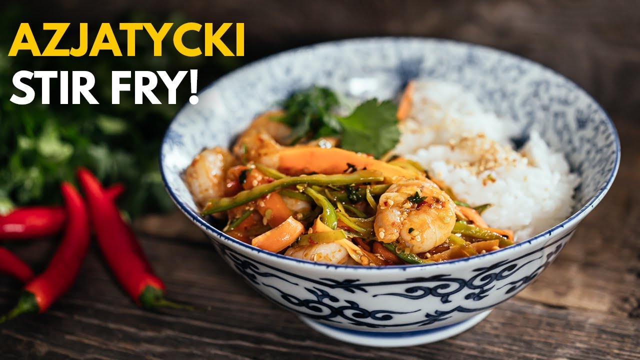 Azjatycki STIR FRY z krewetkami! 🔥 Obiad petarda! | Pascal Brodnicki