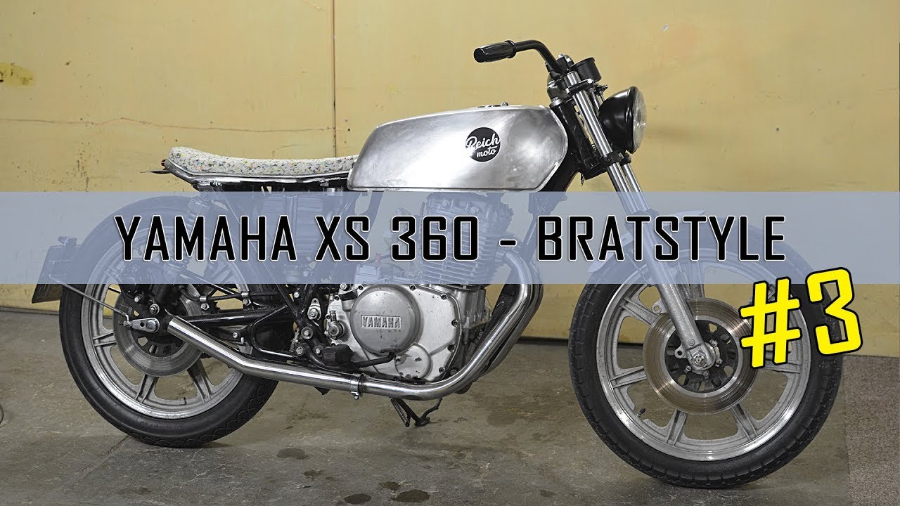 #3 Bratstyle Yamaha XS 360 / XS 400 how to build custombike part 3. - DIY time lapse