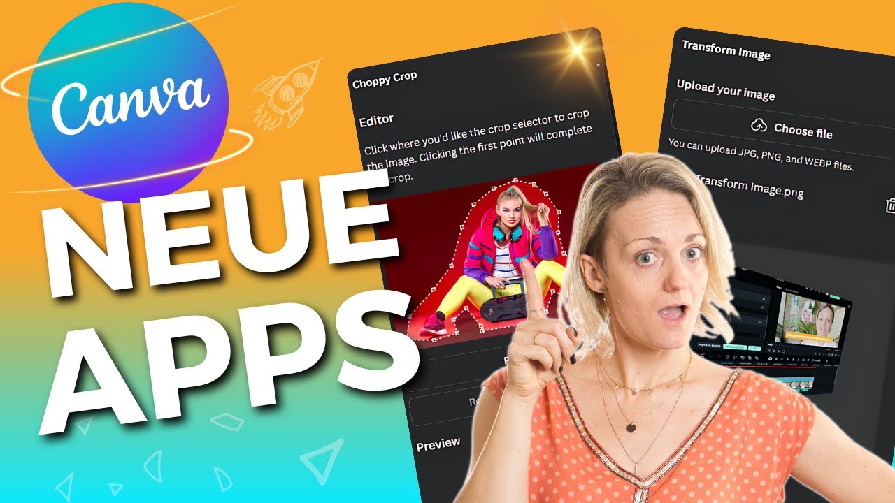 Geniale neue Bildbearbeitungs-Apps in Canva: So nutzt du Choppy Crop & Transform Image