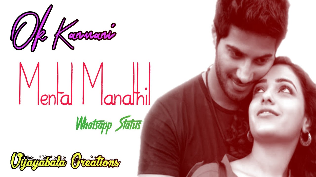 Ok Kanmani _Mental Manathil Whatsapp Status | #Vijayabala |Arrahman Status | By Vijayabala Creations