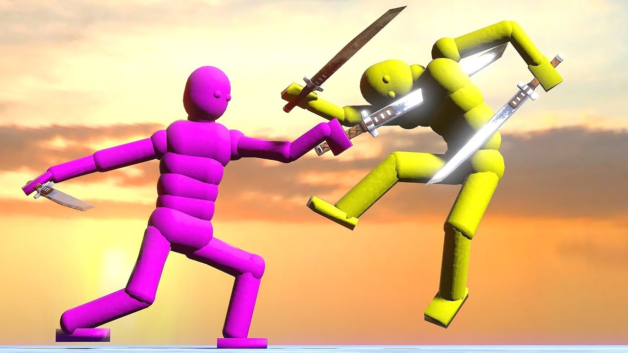Smart AI Sword Fights with Active Ragdoll Physics - OVERGROWTH