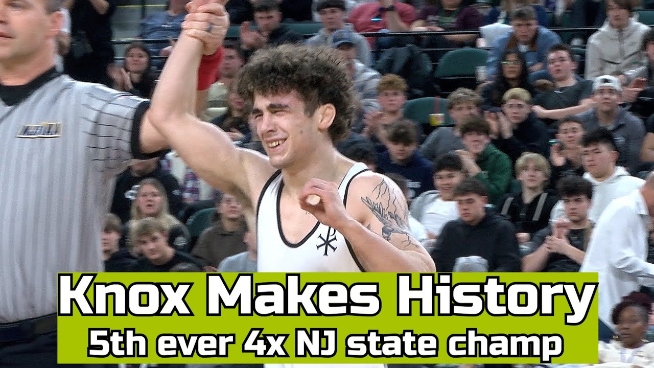 SJV's Anthony Knox Makes History | 5th 4x NJ state champ | def. Nathan Braun 18-4 126 lb. final