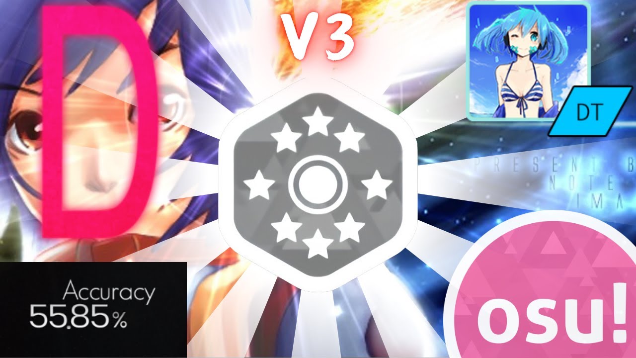 osu! V3+DT The Easiest 8 star pass for 6 digit