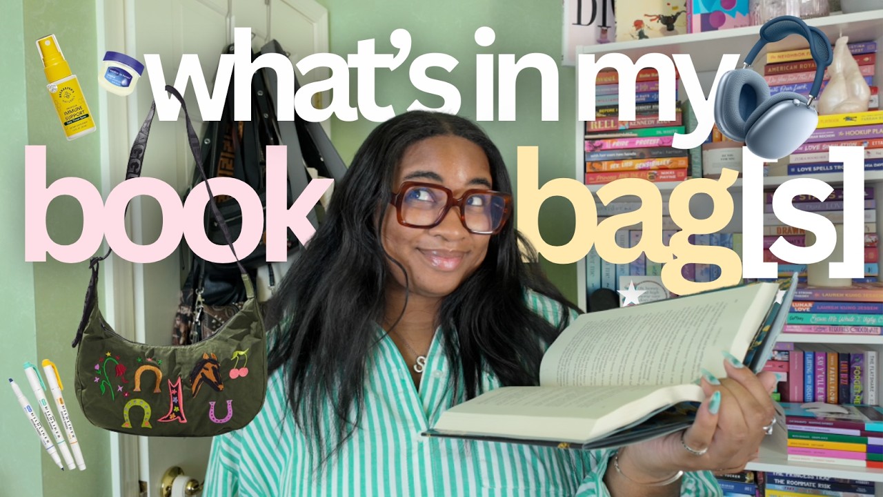 my *essential* bag rotation as a full time reader 📚👜 throwback thursday ep 2