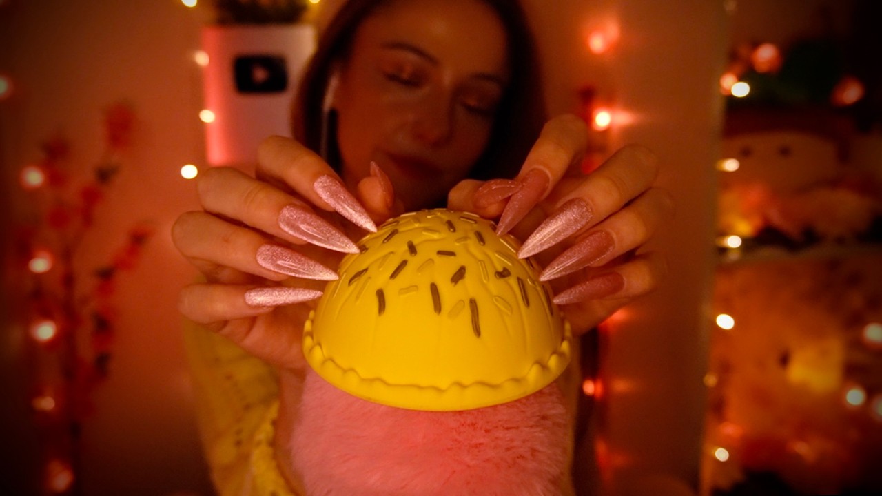 ASMR Mic Scratching on different covers ✨🍨