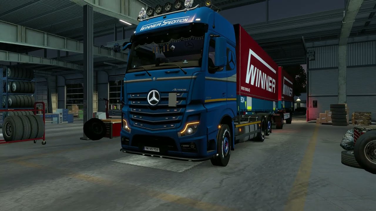 ETS2 Mercedes Benz Actros Mp4 Winner Spedition