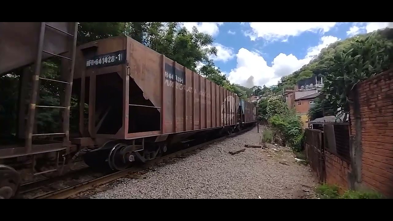 Trem Carregado #4635 Cruzando Santa Maria RS 