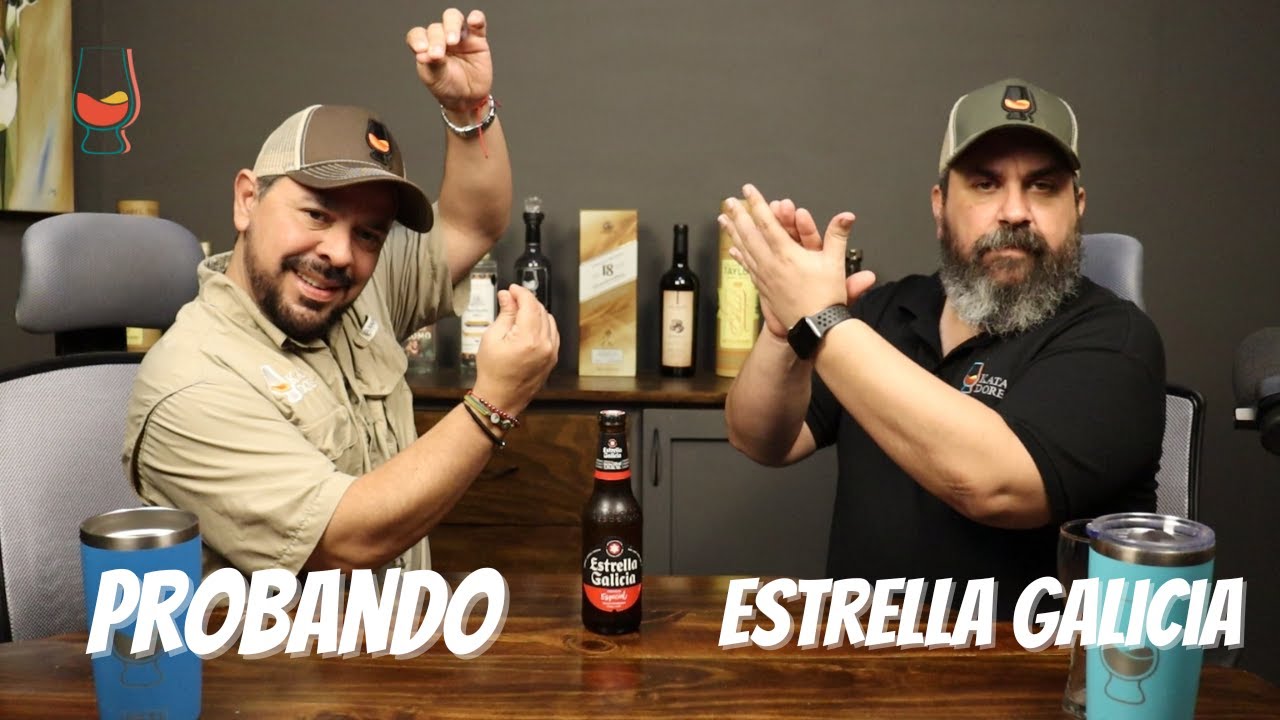 Probando Cerveza Estrella Galicia