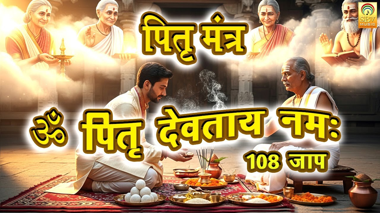 Pitra Mantra । ॐ पितृ देवतायै नम: । इस मंत्र से पितरों का आशीर्वाद मिलता है । पितृ मंत्र 108 Times