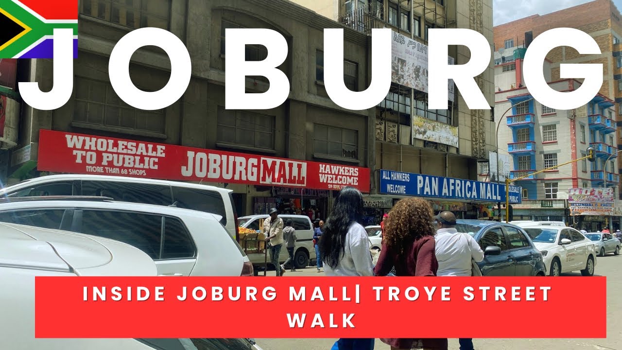JOHANNESBURG| Inside Joburg Mall Then Out to Troye Street | Street Walk 4K