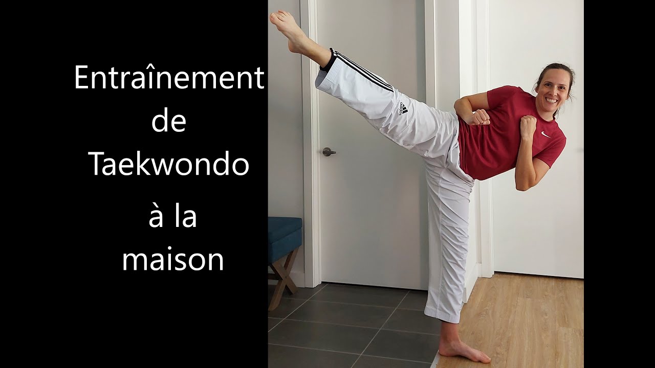 Entraînement de Taekwondo à la maison