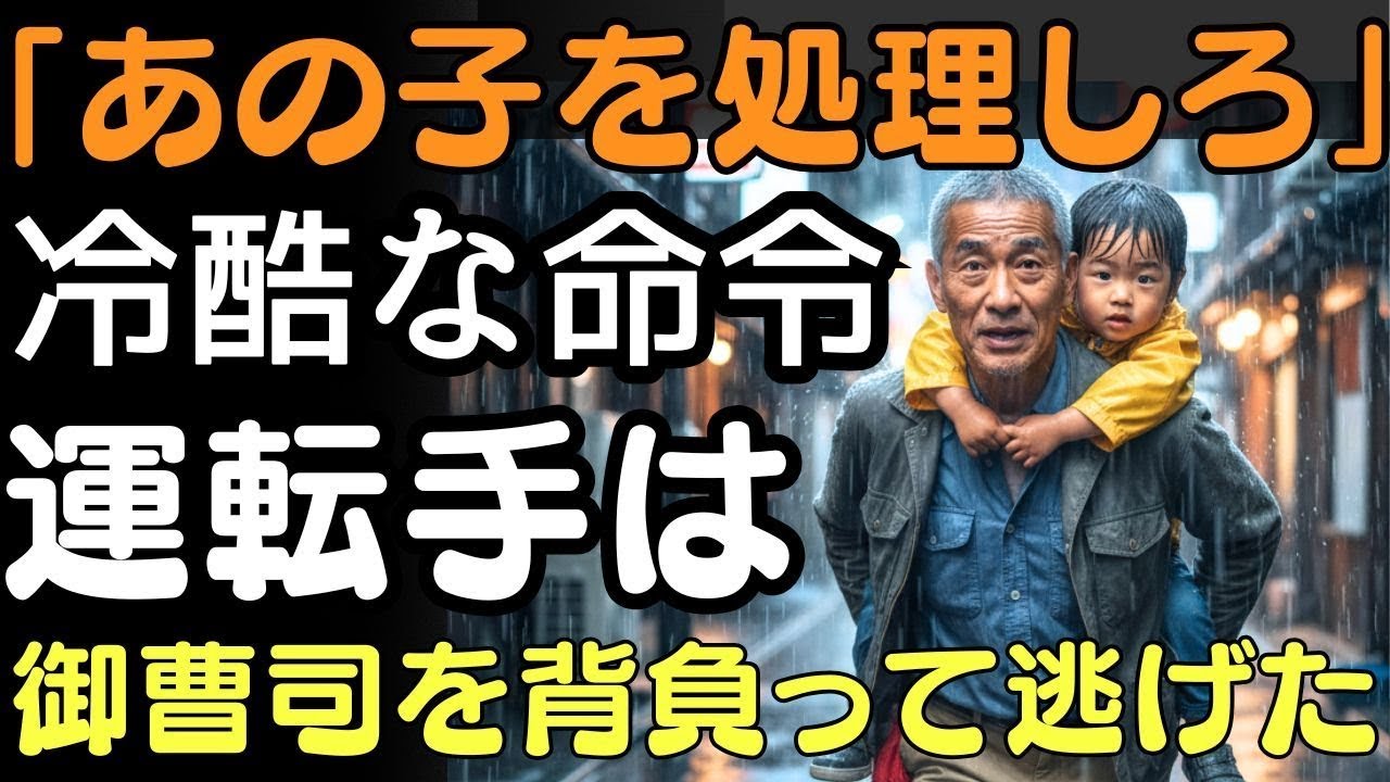 「あの子を処理しろ」冷酷な命令…運転手は御曹司を背負って逃げた30年後、真実が暴かれる  人生の教訓  人生の灯