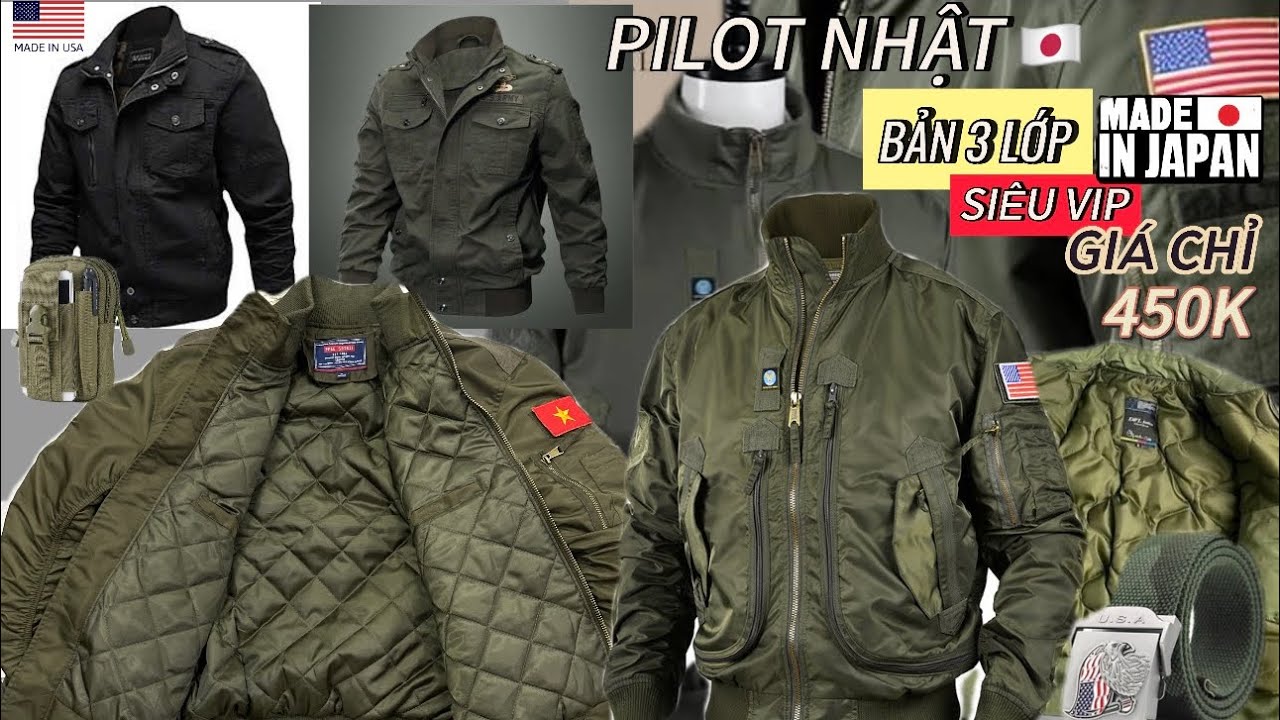 Siêu Phẩm Pilot (Mẫu Mới) Bản 3 Lớp Xanh Oliu Cực Đẹp | 03-12-2025|Zalo:0767608997 